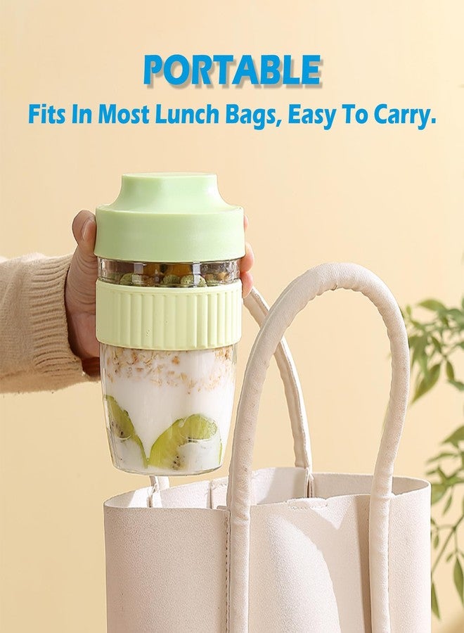 daasigwaa Breakfast On The Go Cups, Overnight Oats Containers With Lid And Folding Spoon, Take And Go Yogurt Cereal Snack Parfait Salad Containers For Lunch, Fruit & Vegetable Jar, 20 oz(Purple) - Image 3